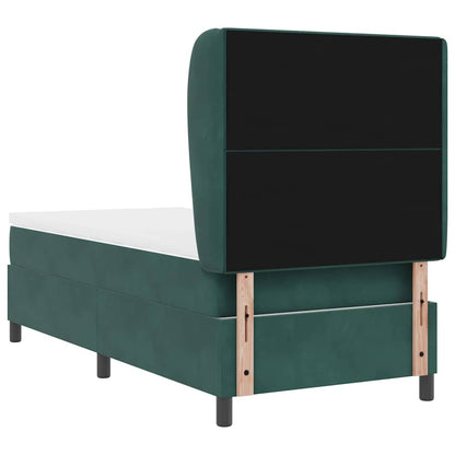 Boxspringbed met hoofdeinde Donkergroen 200 x 80 cm Fluweel