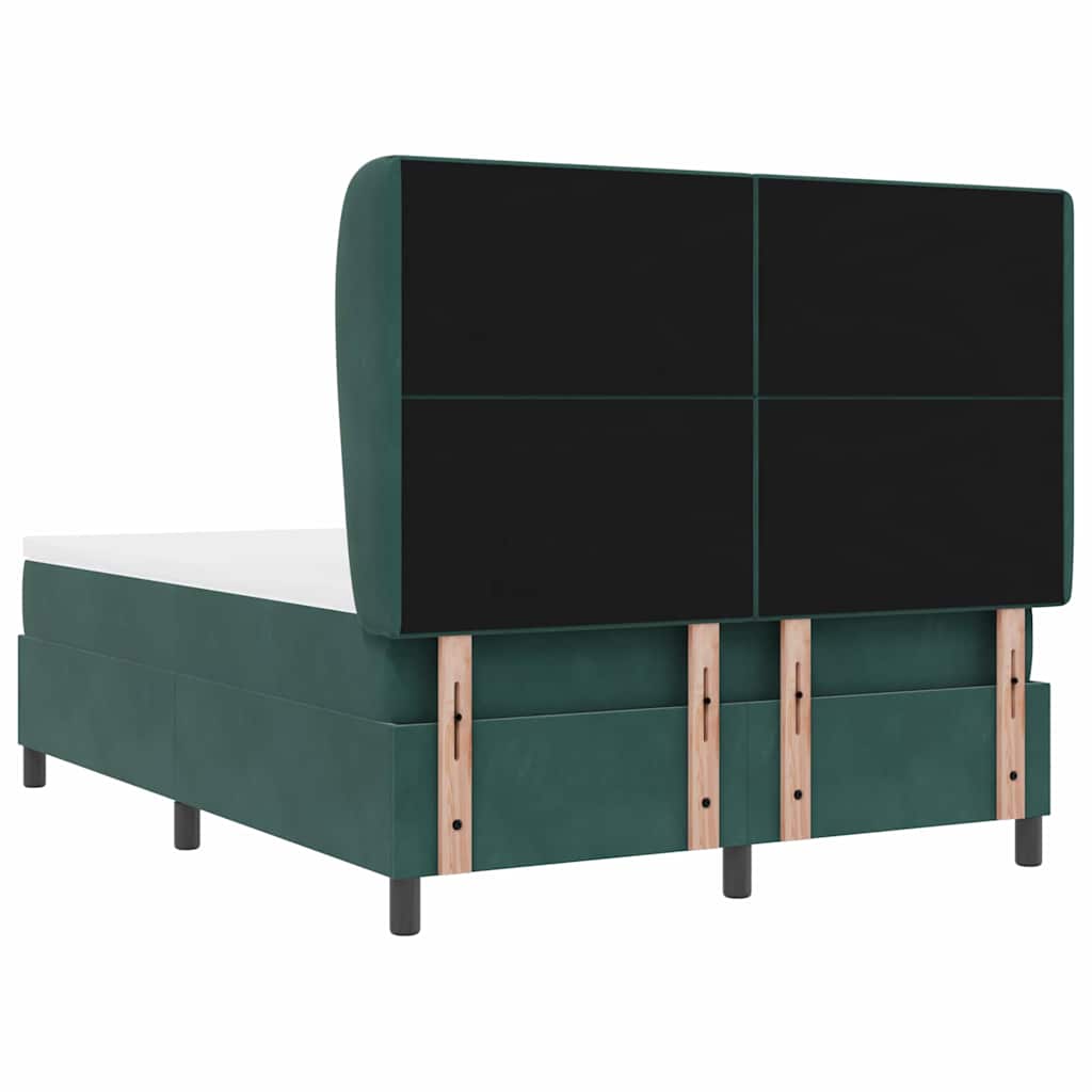 Boxspringbed met matras Donkergroen 200 x 160 cm Fluweel
