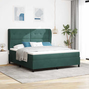 Boxspringbed donkergroen 200x180 cm fluweel