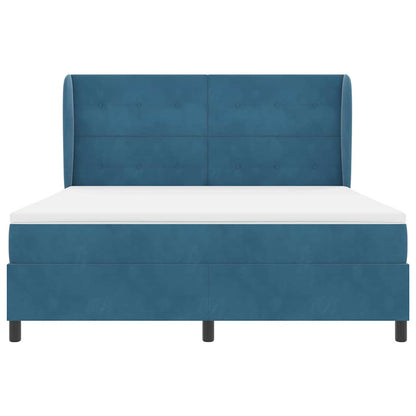 Boxspringbed met hoofdeinde Donkerblauw 200 x 180 cm Fluweel