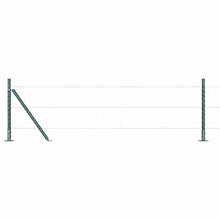 Hekpalen 52 st met voetplaten Ø32 mm 70 cm gegalvaniseerd staal