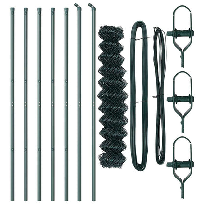 Afrasteringspaal Groen 10 x 1,5 m (40 x 40 mm gaas)