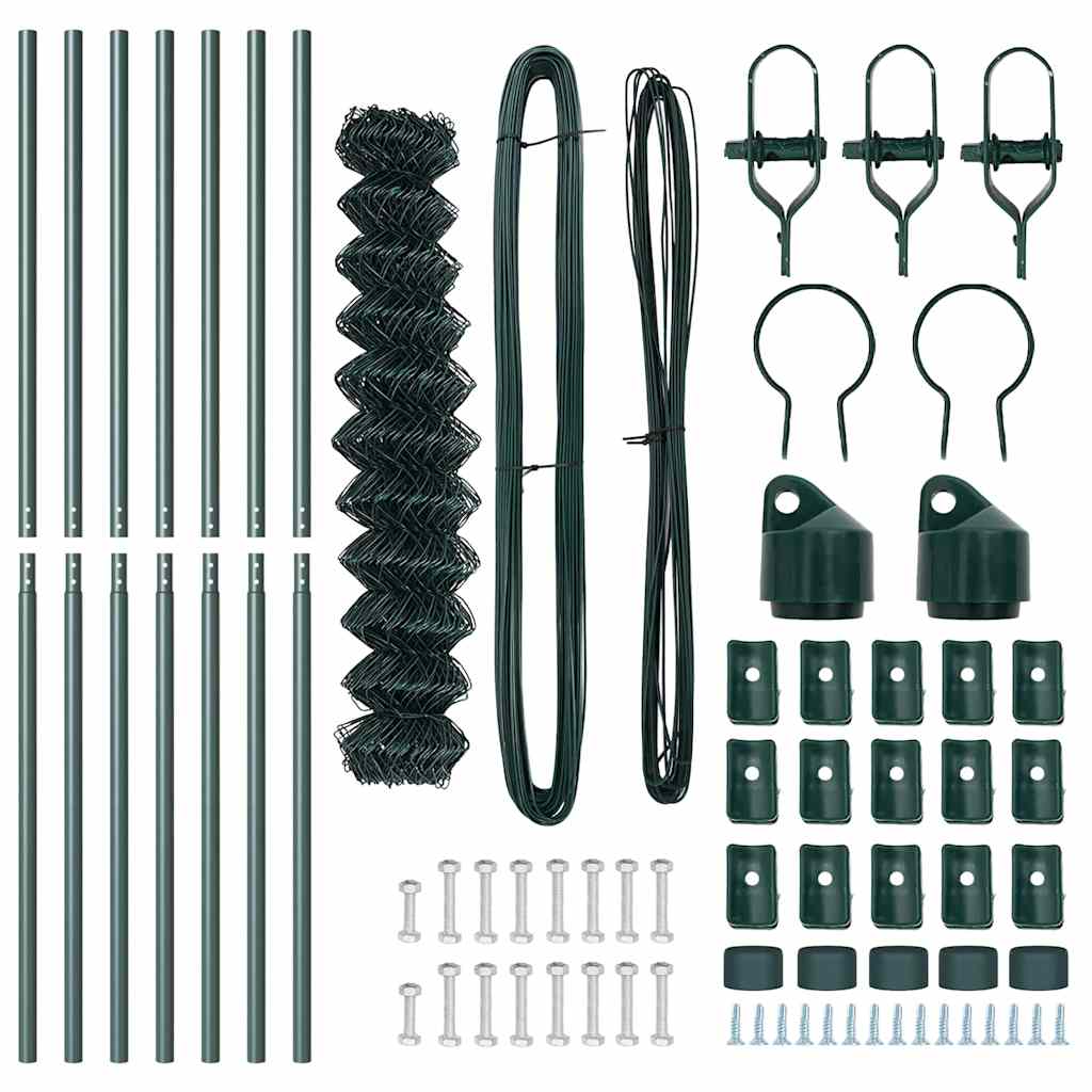 Afrasteringspaal Groen 10 x 1,5 m (40 x 40 mm gaas)