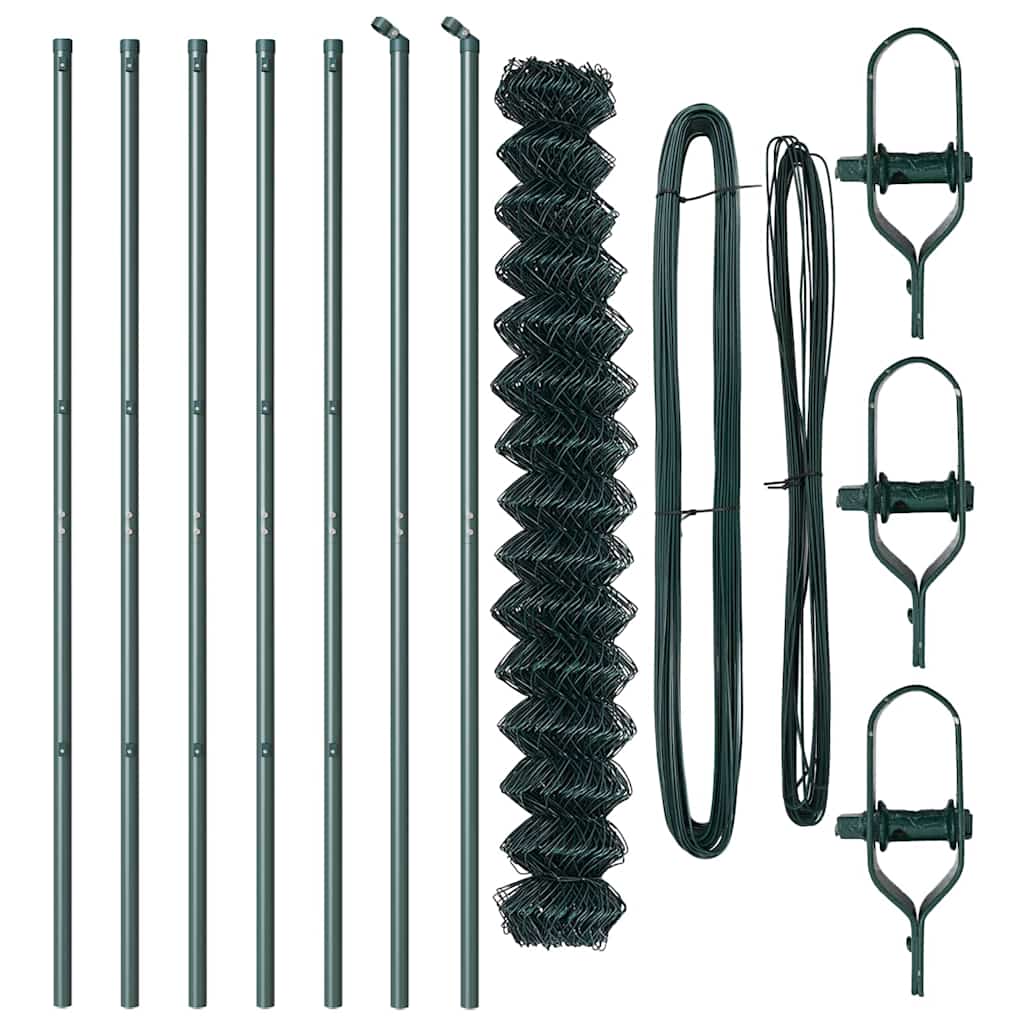 Afrasteringspaal Groen 10 x 1,6 m (40 x 40 mm gaas)