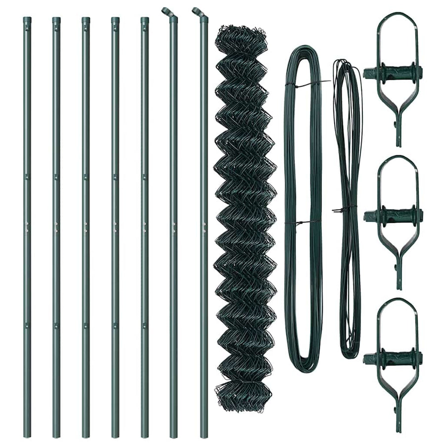 Afrasteringspaal Groen 10 x 1,6 m (40 x 40 mm gaas)
