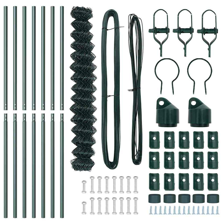 Afrasteringspaal Groen 10 x 1,6 m (40 x 40 mm gaas)