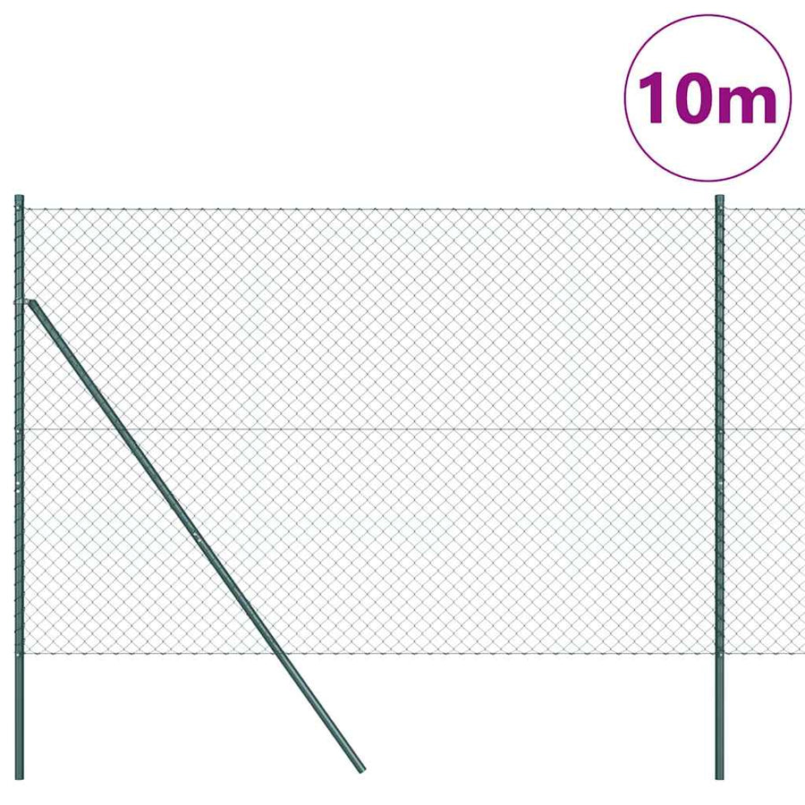 Afrasteringspaal Groen 10 x 1,6 m (40 x 40 mm gaas)