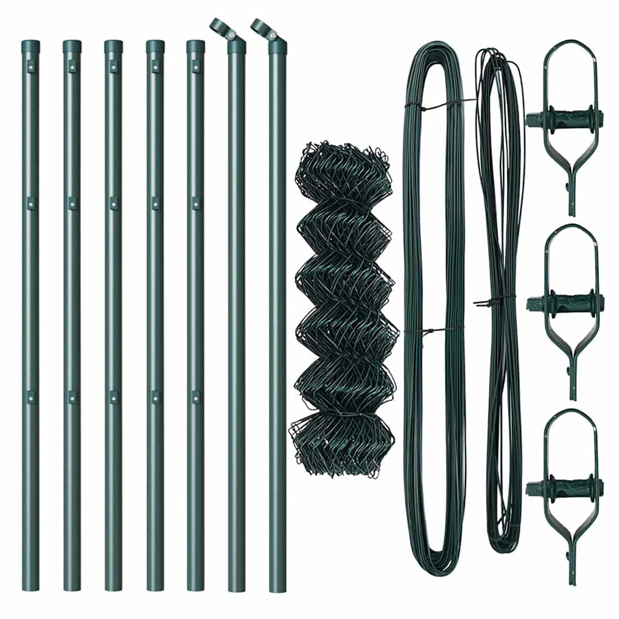 Afrasteringspaal Groen 10 x 0,4 m (60 x 60 mm gaas)