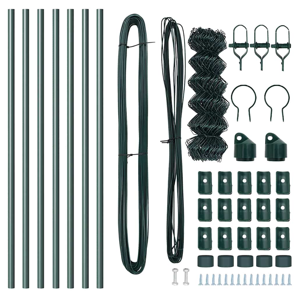 Afrasteringspaal Groen 10 x 0,4 m (60 x 60 mm gaas)