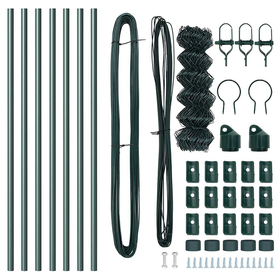 Afrasteringspaal Groen 10 x 0,4 m (60 x 60 mm gaas)