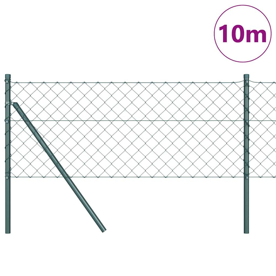 Afrasteringspaal Groen 10 x 0,4 m (60 x 60 mm gaas)