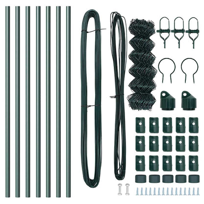 Afrasteringspaal Groen 10 x 0,8 m (60 x 60 mm gaas)