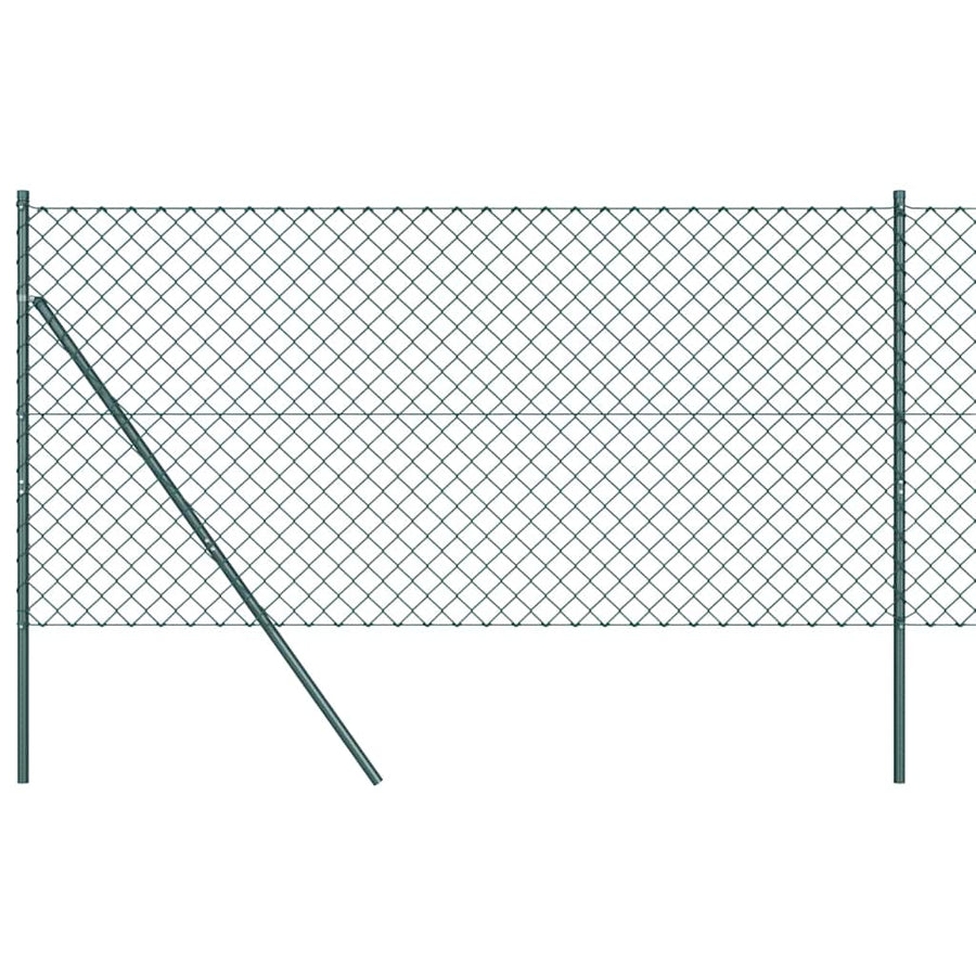 Afrasteringspaal Groen 10 x 1 m (60 x 60 mm gaas) Staal en PVC