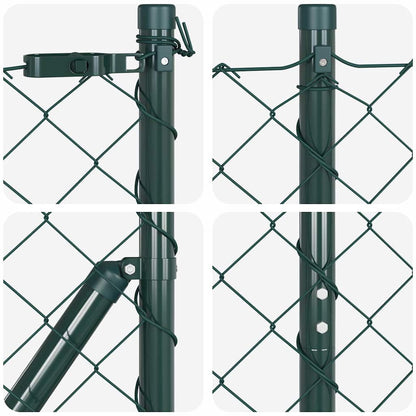 Afrasteringspaal Groen 10 x 1,2 m (60 x 60 mm gaas)