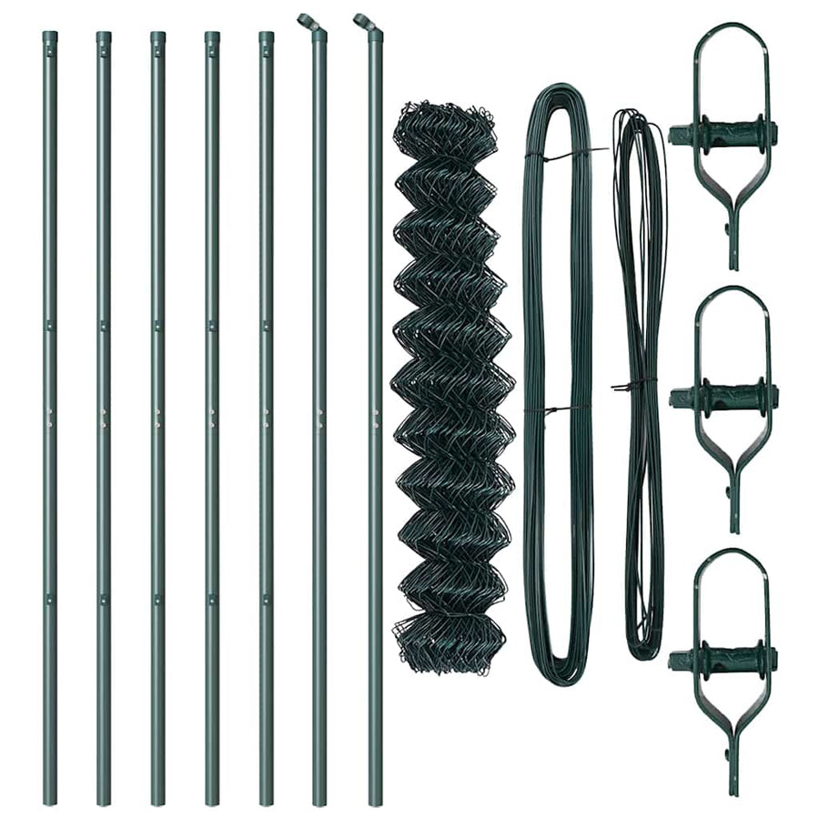 Afrasteringspaal Groen 10 x 1,4 m (60 x 60 mm gaas)