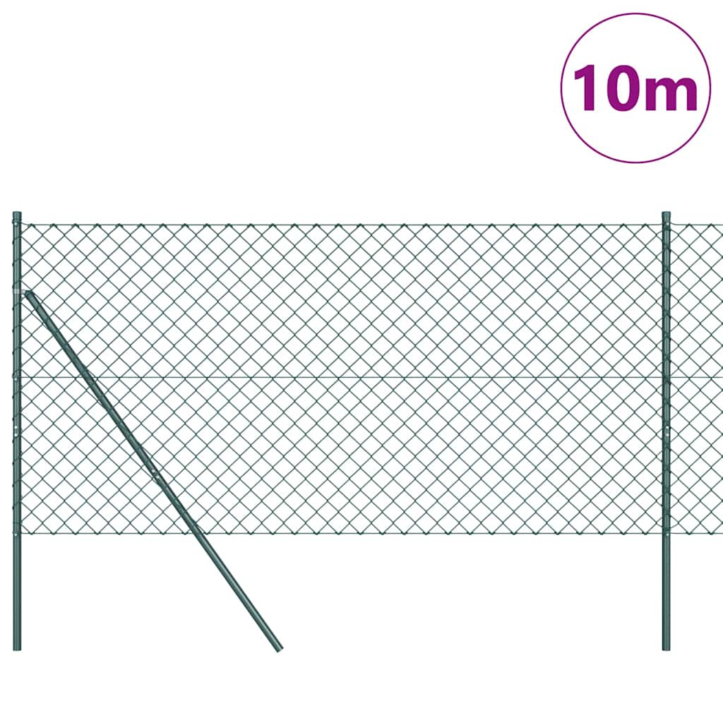 Afrasteringspaal Groen 10 x 1,4 m (60 x 60 mm gaas)
