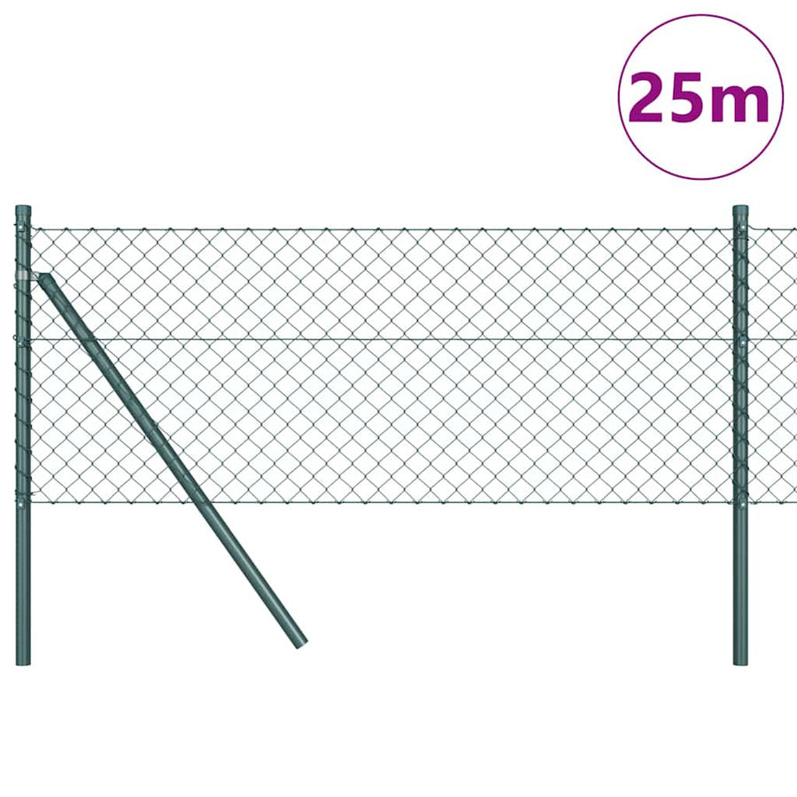 Afrasteringspaal Groen 25 x 0,4 m (40 x 40 mm gaas)