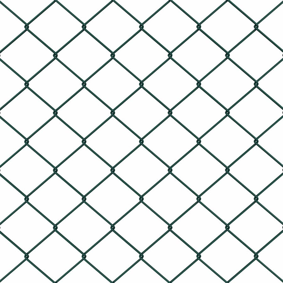 Afrasteringspaal Groen 25 x 1 m (40 x 40 mm gaas) Staal en PVC