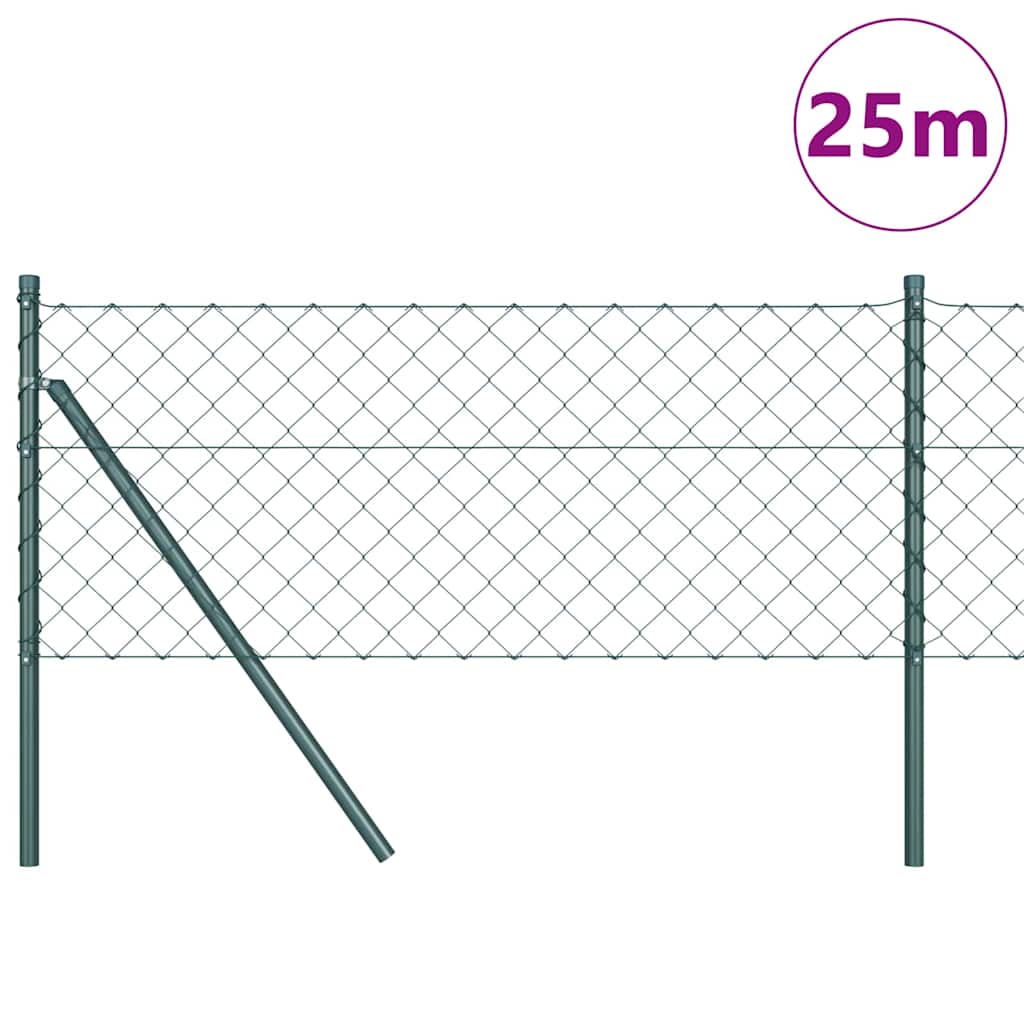 Afrasteringspaal Groen 0,8 x 25 m (60 x 60 mm gaas) Staal