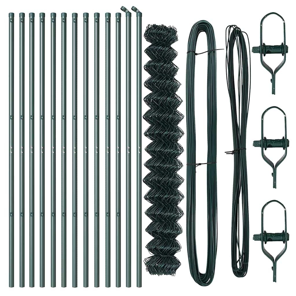 Afrasteringspaal Groen 1,5 x 25 m (60 x 60 mm gaas) Staal