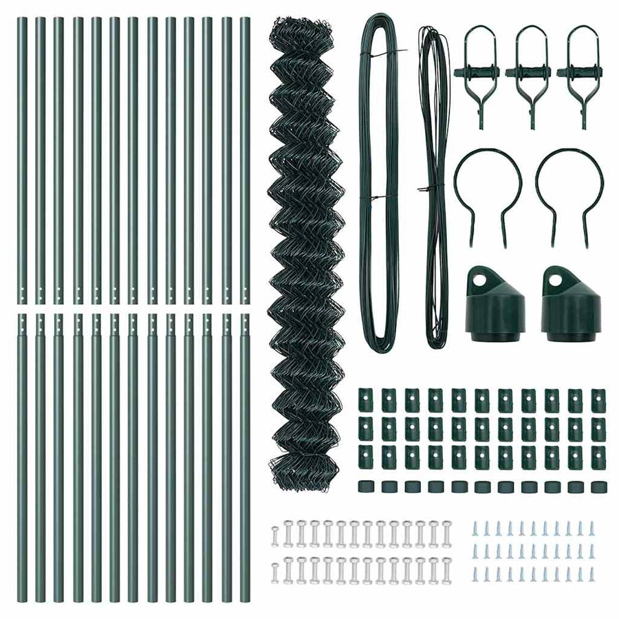 Afrasteringspaal Groen 1,5 x 25 m (60 x 60 mm gaas) Staal