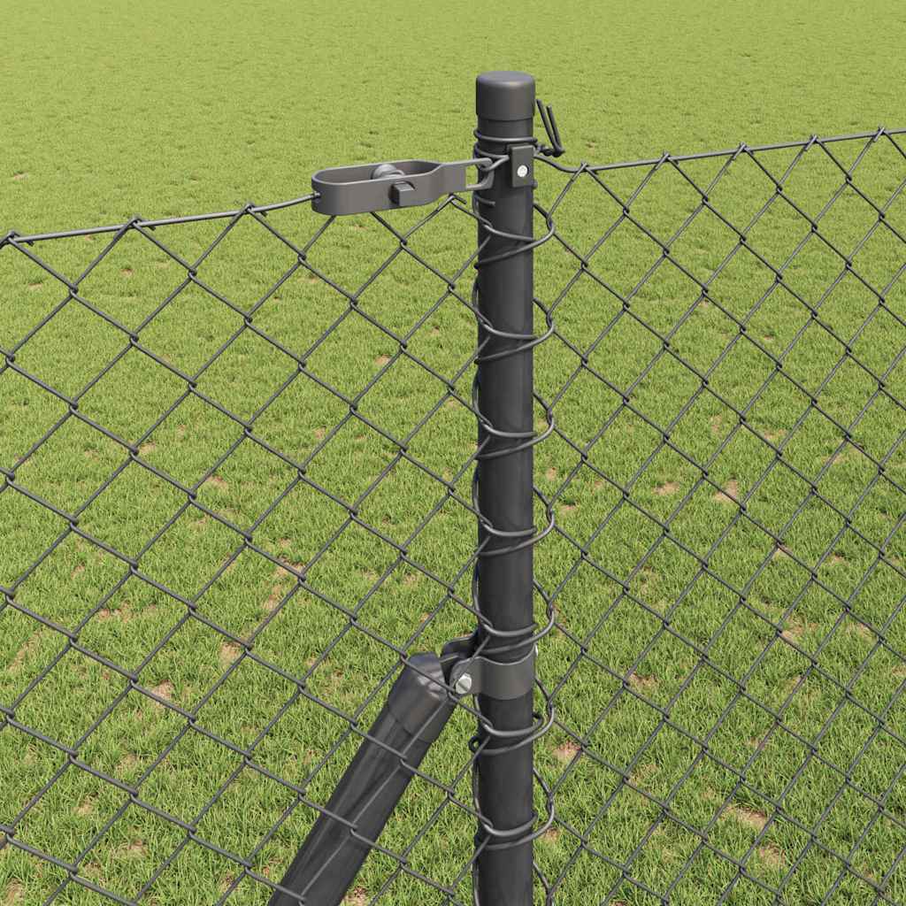 Afrasteringspaal Grijs 10 x 1,5 m (40 x 40 mm gaas)