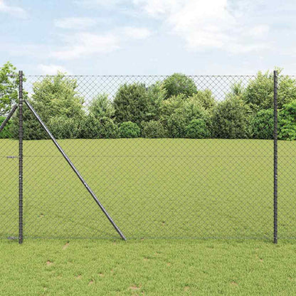 Afrasteringspaal Grijs 10 x 1,5 m (40 x 40 mm gaas)