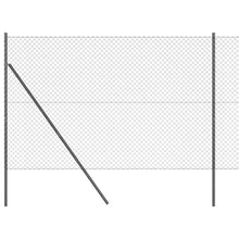 Afrasteringspaal Grijs 10 x 1,5 m (40 x 40 mm gaas)