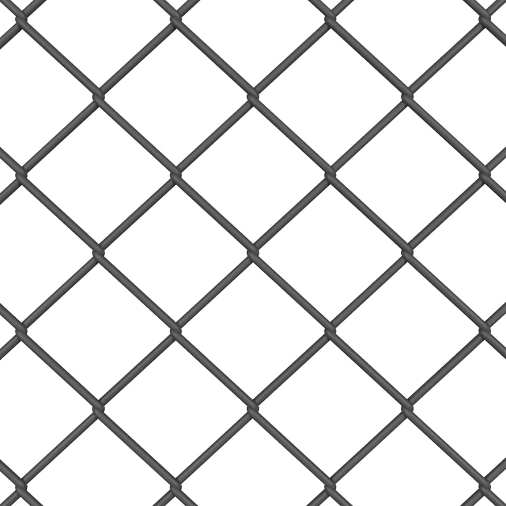 Afrasteringspaal Grijs 10 x 1,2 m (60 x 60 mm gaas)