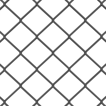 Afrasteringspaal Grijs 10 x 1,2 m (60 x 60 mm gaas)