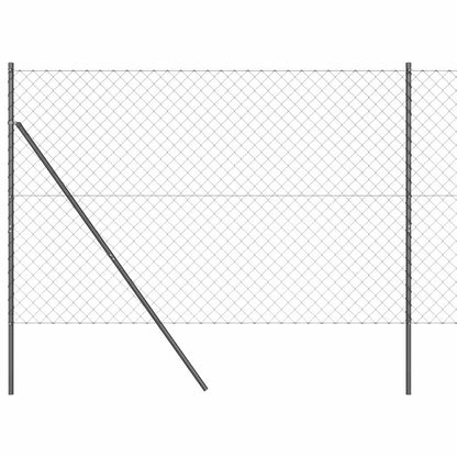 Afrasteringspaal Grijs 10 x 1,6 m (60 x 60 mm gaas)