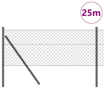 Afrasteringspaal Grijs 25 x 0,6 m (40 x 40 mm gaas)