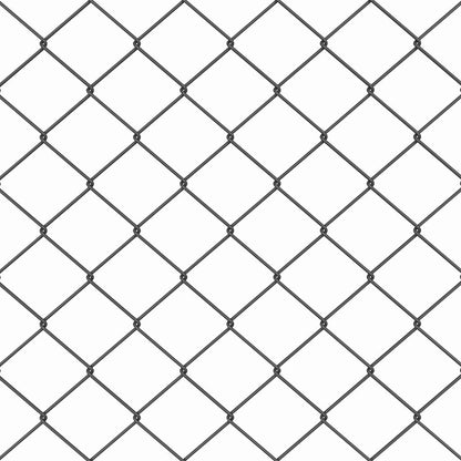 Afrasteringspaal Grijs 25 x 1 m (40 x 40 mm gaas) Staal en PVC