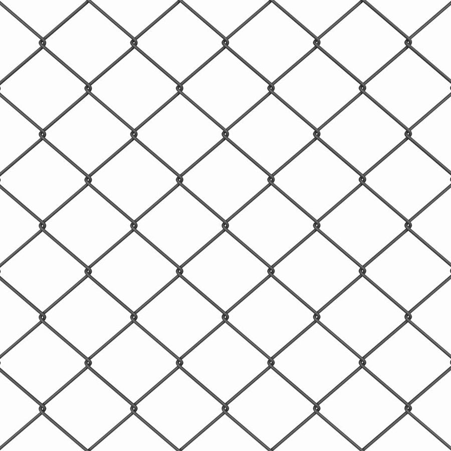 Afrasteringspaal Grijs 25 x 1 m (40 x 40 mm gaas) Staal en PVC
