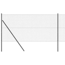 Afrasteringspaal Grijs 25 x 1 m (40 x 40 mm gaas) Staal en PVC