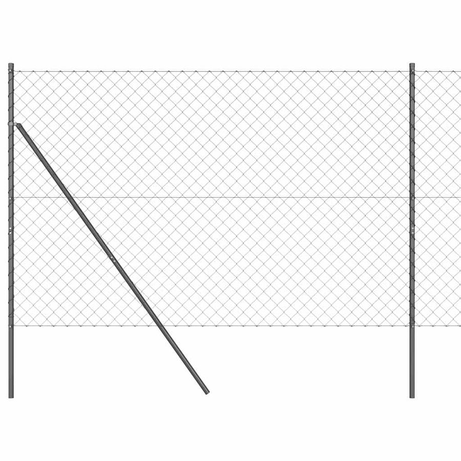 Afrasteringspaal Grijs 25 x 1,6 m (60 x 60 mm gaas)