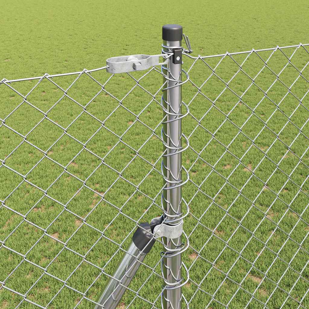 Afrasteringspaal Zilver 10 x 1,6 m (40 x 40 mm gaas) Staal