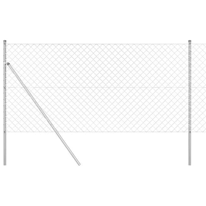 Afrasteringspaal Zilver 25 x 1,2 m (60 x 60 mm gaas) Staal