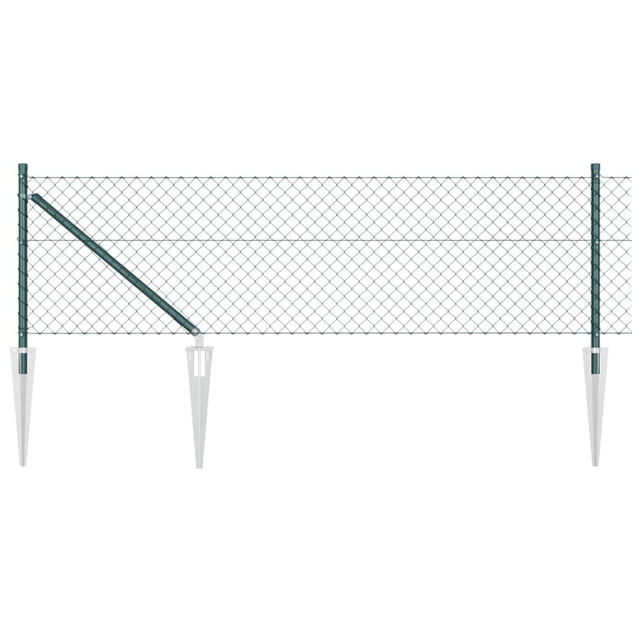 Afrasteringspaal Groen 10 x 0,6 m (40 x 40 mm gaas)