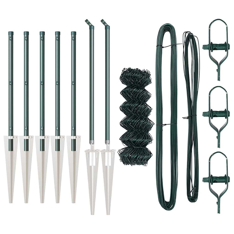 Afrasteringspaal Groen 10 x 0,8 m (40 x 40 mm gaas)