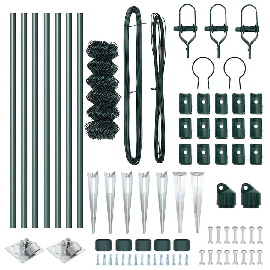 Afrasteringspaal Groen 10 x 0,8 m (40 x 40 mm gaas)