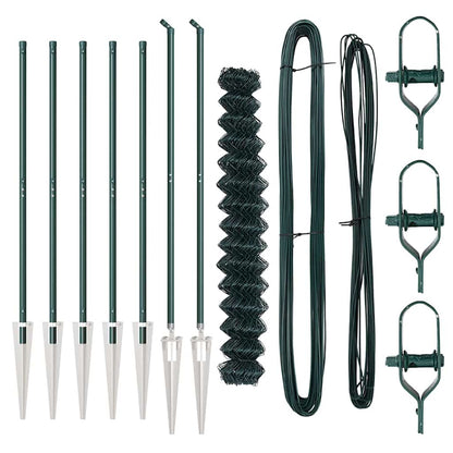 Afrasteringspaal Groen 10 x 1,5 m (40 x 40 mm gaas)
