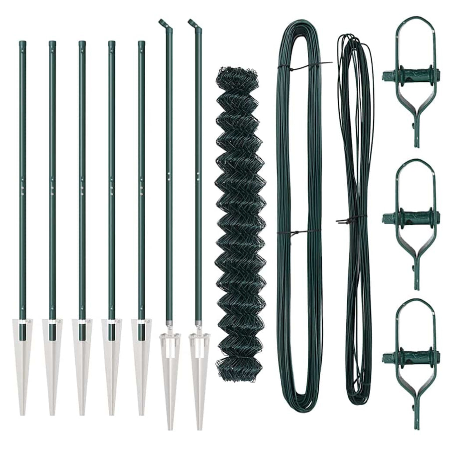 Afrasteringspaal Groen 10 x 1,5 m (40 x 40 mm gaas)