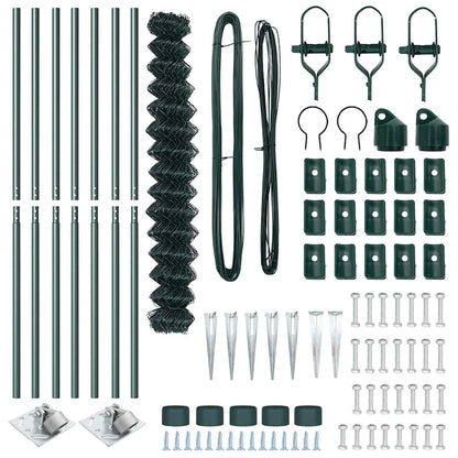 Afrasteringspaal Groen 10 x 1,5 m (40 x 40 mm gaas)