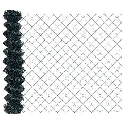 Afrasteringspaal Groen 10 x 1 m (60 x 60 mm gaas) Staal en PVC