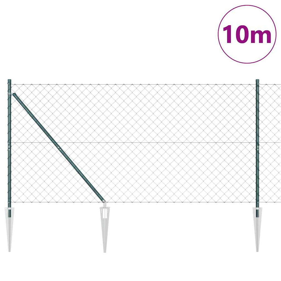 Afrasteringspaal Groen 10 x 1,2 m (60 x 60 mm gaas)