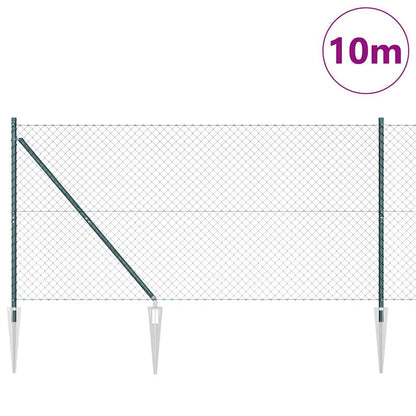 Afrasteringspaal Groen 10 x 1,4 m (60 x 60 mm gaas)