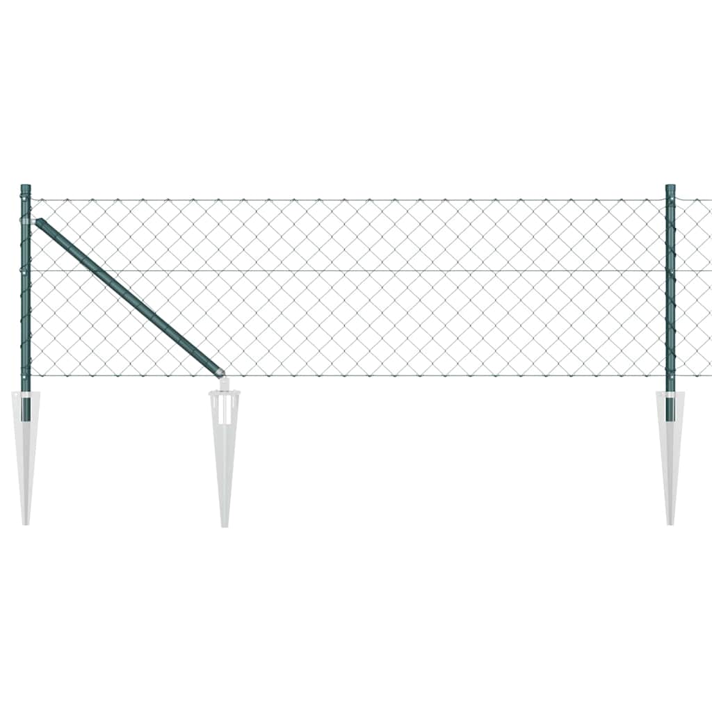 Afrasteringspaal Groen 25 x 0,6 m (40 x 40 mm gaas)
