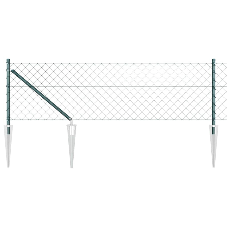Afrasteringspaal Groen 25 x 0,8 m (40 x 40 mm gaas)