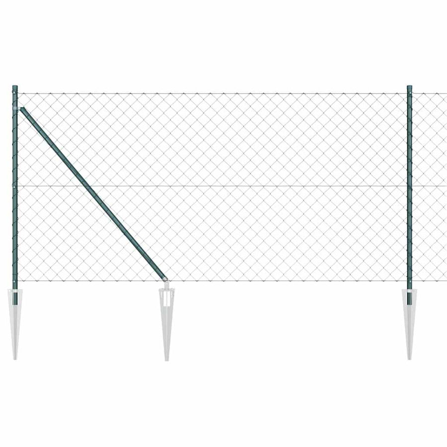 Afrasteringspaal Groen 1 x 25 m (60 x 60 mm gaas) Staal